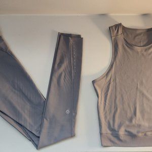 NEW w/out Tags Lululemon SenseKnit Running High-Rise Tight 28" & Matching Tank